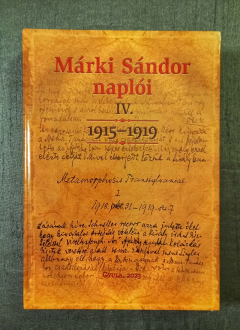 Márki Sándor naplóinak IV. kötete